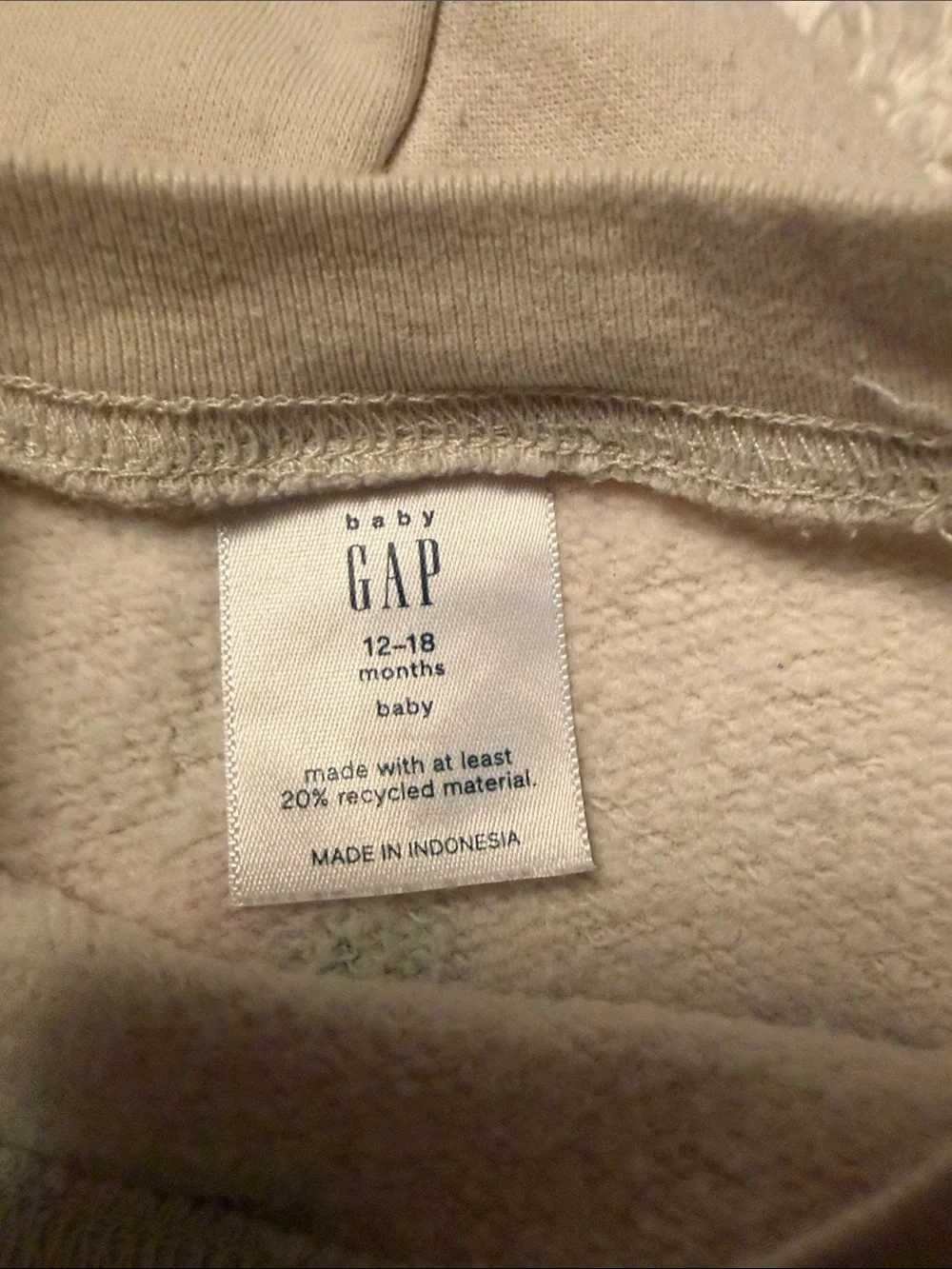Gap Cream Floral Sweatshirt - Pink & Orange Flowers, 12-18 months. Twin Girls